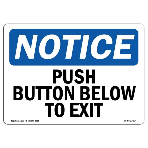 Exit to Lobby  Made in The USA Protect Your Business Construction Site OSHA Notice Sign Warehouse & Shop Area Vinyl Label Decal 